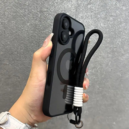 Clear Magnetic Phone Case with Lanyard