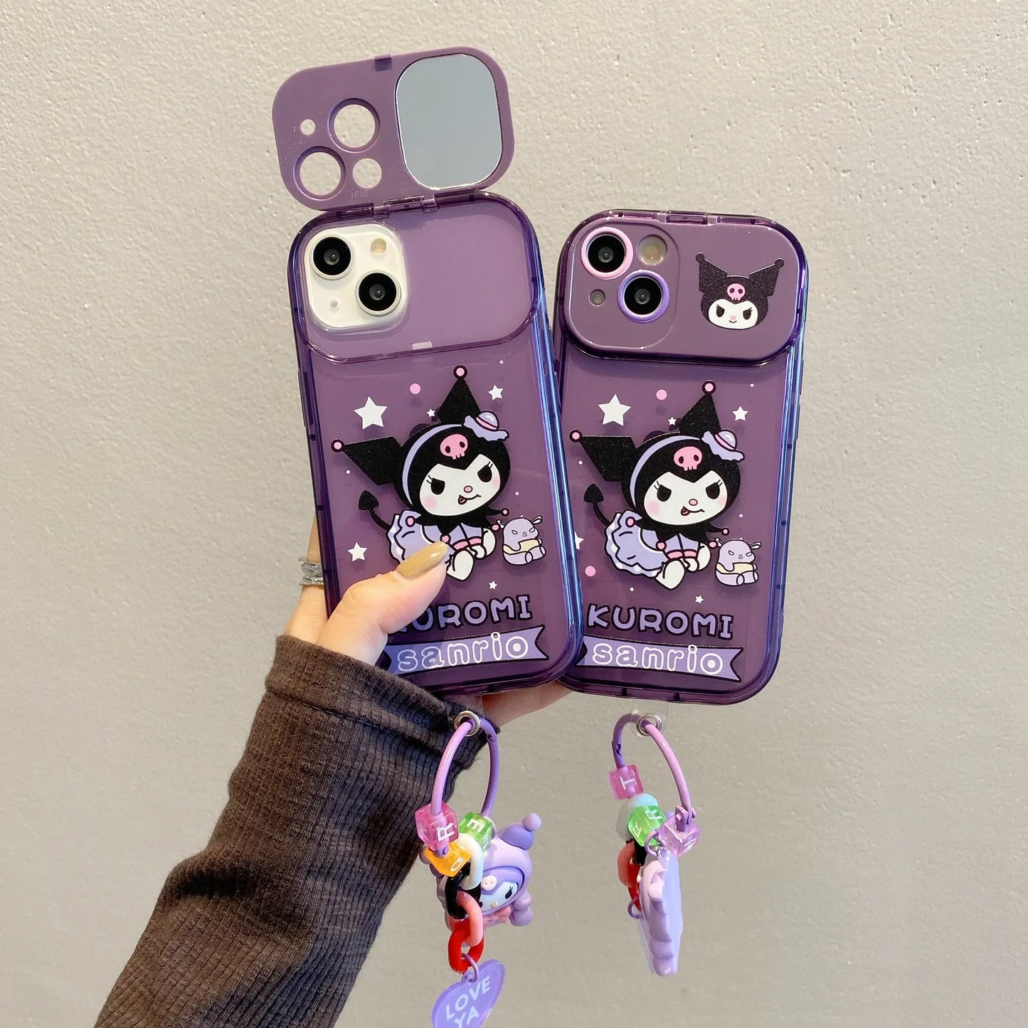Sanrio Kuromi Flip Mirror iPhone Case