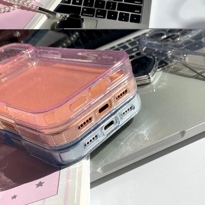 Ultra Thin Glitter Bling TPU Transparent Phone Case