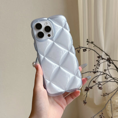 3D Diamond Pattern Rhombus Epoxy Resin Candy Phone Case