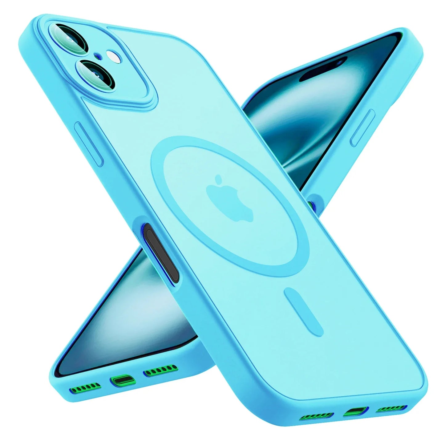 Luxury Frosted Phone Case Magsafe Matte Transparent Magnetic Cover New