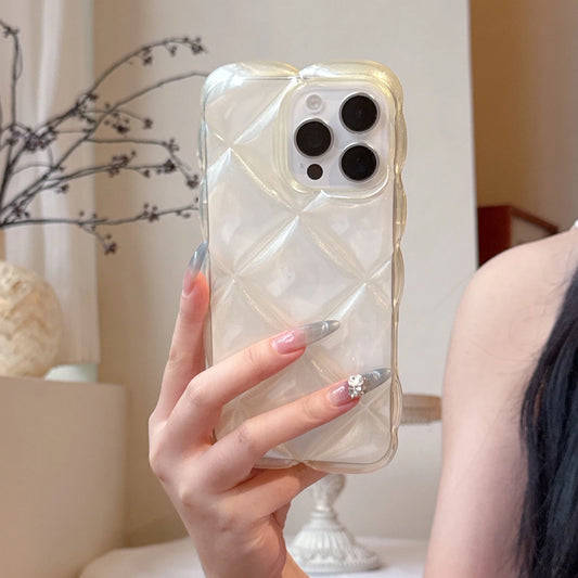 3D Diamond Pattern Rhombus Epoxy Resin Candy Phone Case