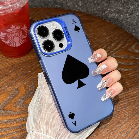 Fashion Cool Poker Black Body Phone Case