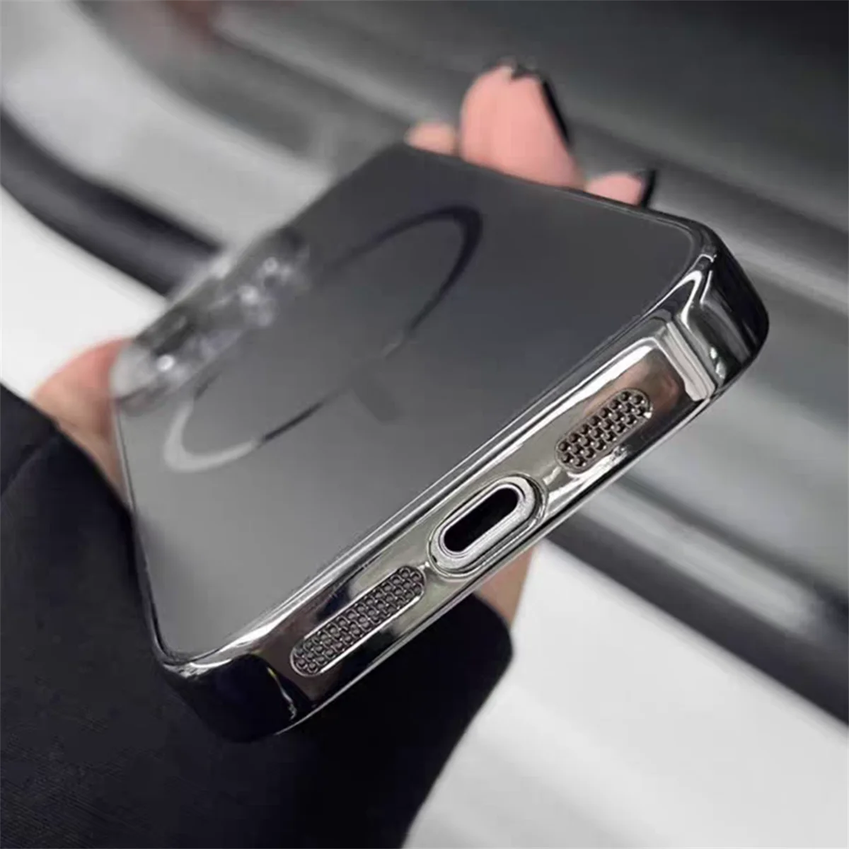 Luxury Nano Frosted For Magsafe Lens Glass Protect Phone Case