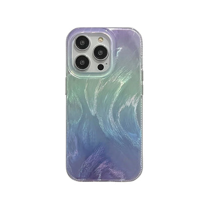 Fashion Laser Shell Pattern Gradient Color Phone Case