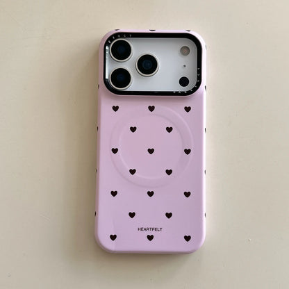 3D Flower Cute Heart Magnetic Grip Tok Phone Case