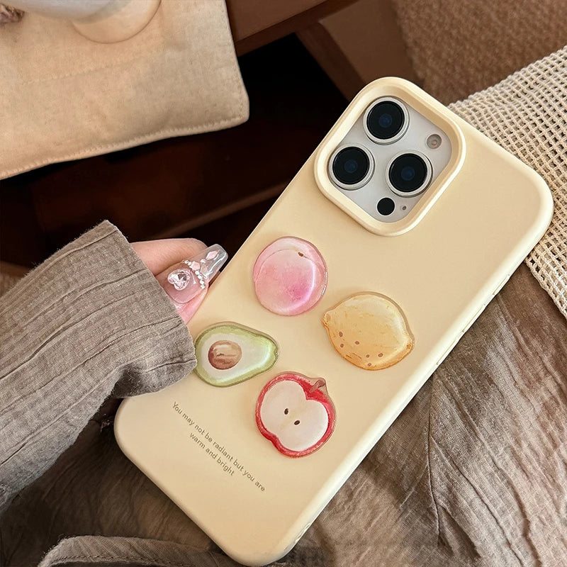 Cute Lovely 3D Fruit Soft TPU Phone Case
