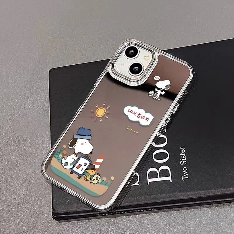 Snoopy Travel Mirror Phone Case