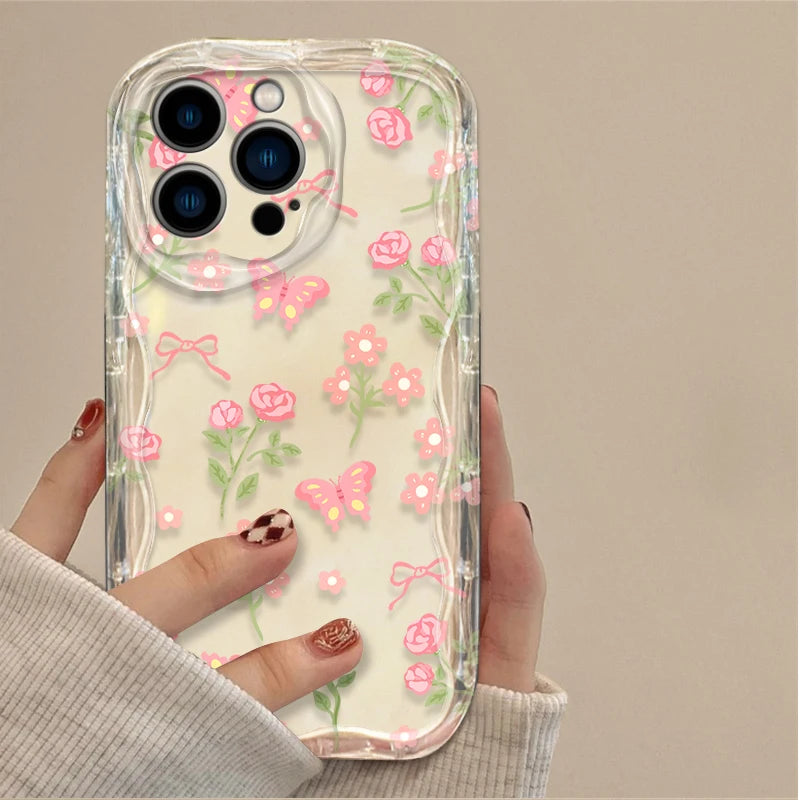 Cartoon Colorful Flowers Phone Case