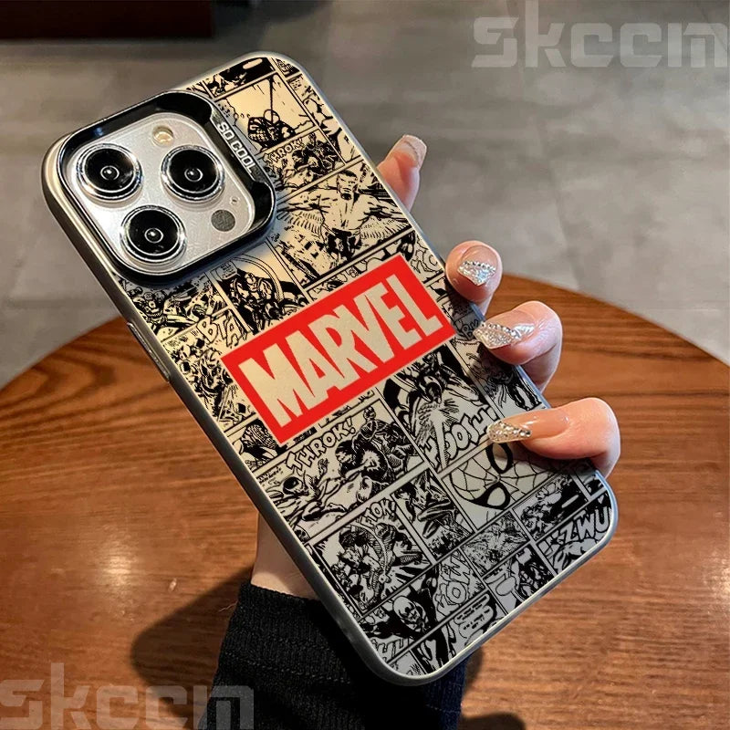 Marvel Logo Phone Case Spiderman Ironman