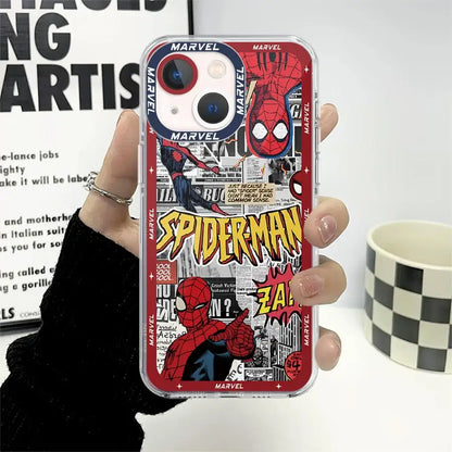 Marvel Spiderman Clear Soft iPhone Case