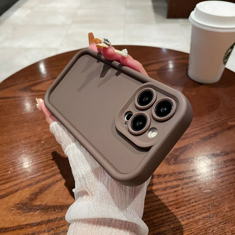 Soft Solid Color Shockproof Phone Case