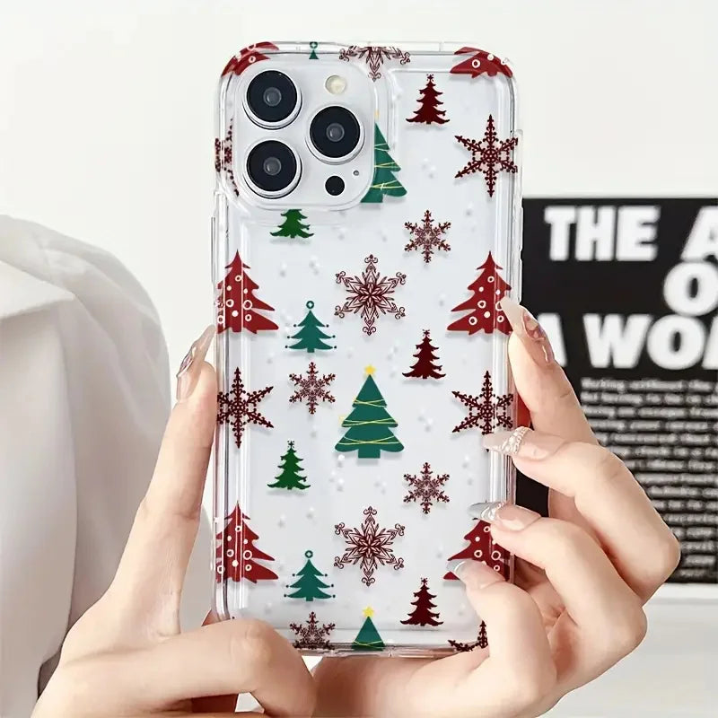 Luxury Cartoon Christmas Phone Case Shockproof Cover