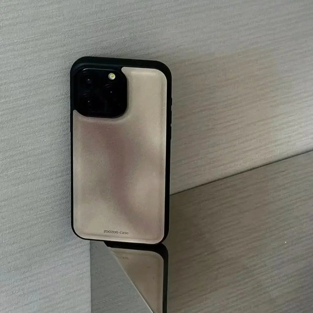 Retro Brown Gradient Leather Shockproof Protective Phone Case