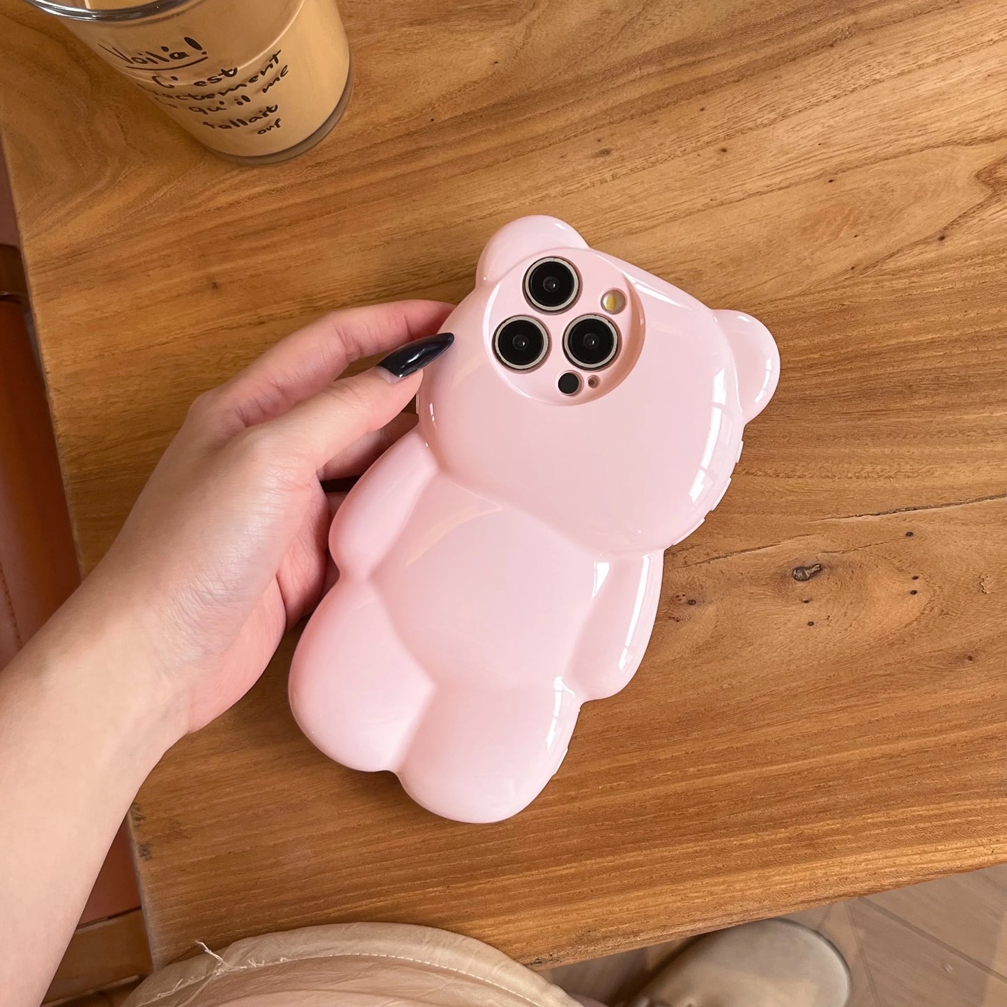 INS Japan Cute 3D Cartoon Bear Soft Phone Case