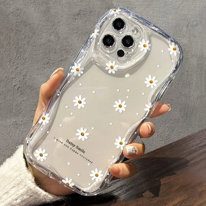 Small Chrysanthemum Clear Phone Case