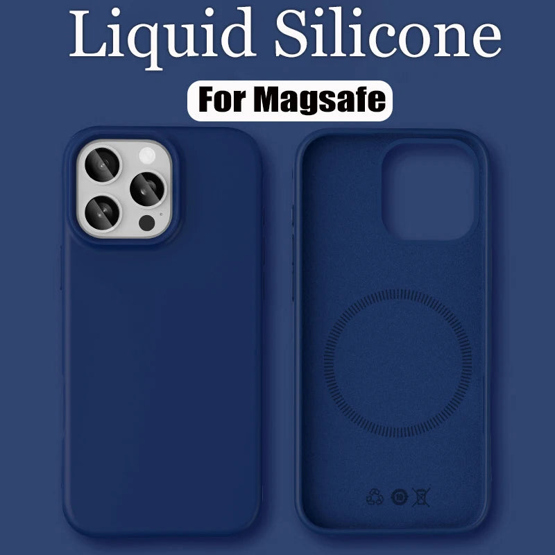 Luxury Liquid Silicone For Magsafe Phone Case New