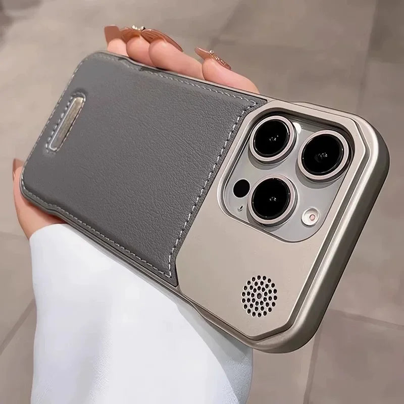 Business Aromatherapy Leather Phone Case