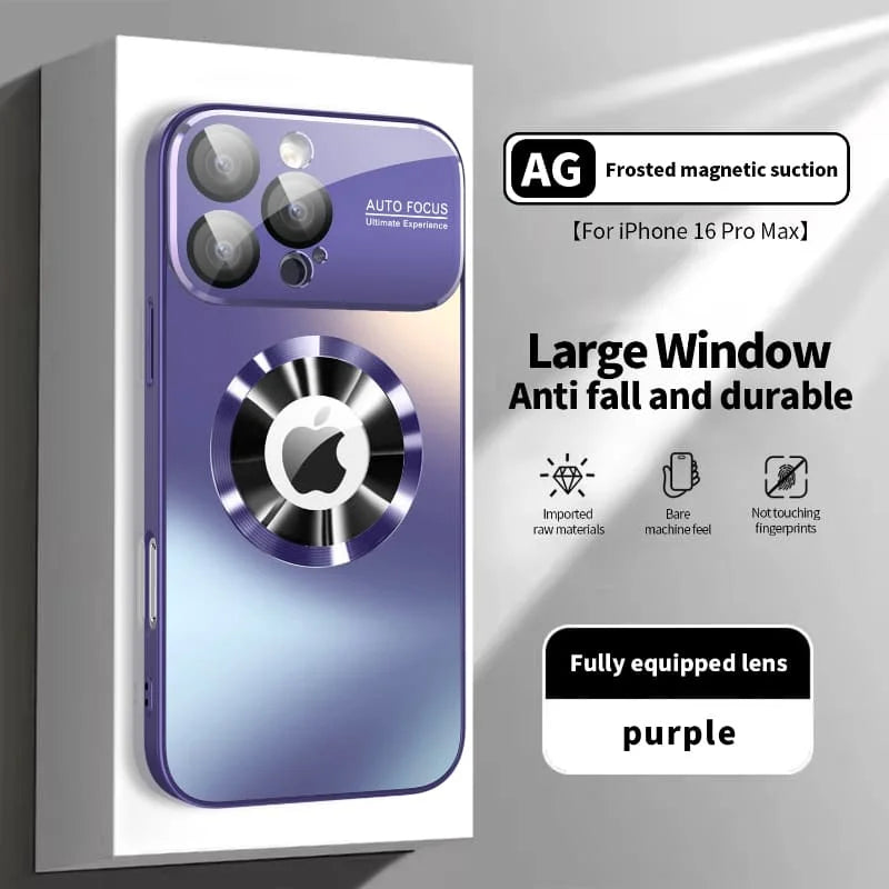 Large Window Magnetic Magsafe iPhone Case with Lens Protector