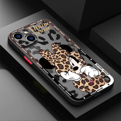 Disney Leopard Mickey Minnie Phone Case for iPhone