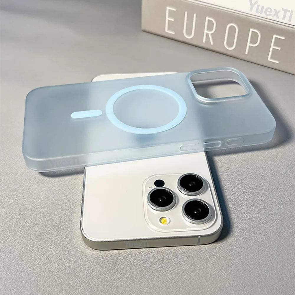 Luxury Phone Case Magsafe Magnetic Wireless Charging Animation Shockproof Bumper