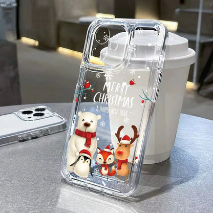Merry Christmas Cartoon Pattern Phone Case