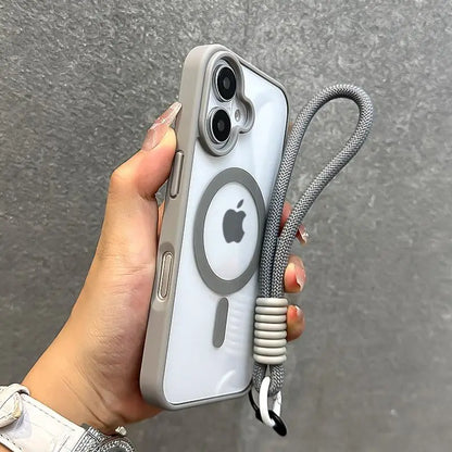 Clear Magnetic Phone Case with Lanyard
