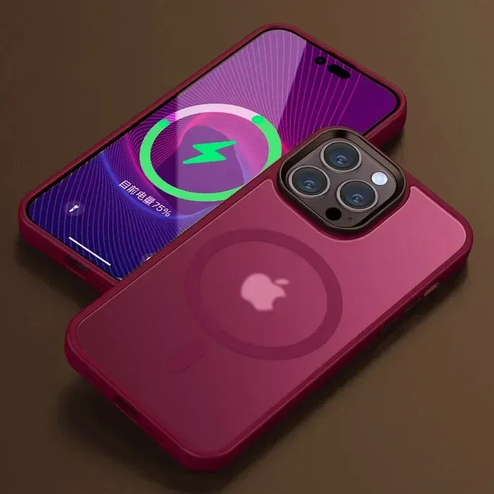 Matte Transparent Magnetic iPhone Case