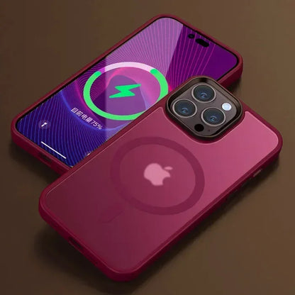 Matte Transparent Magnetic iPhone Case