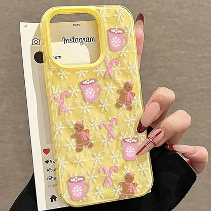 Snowflake Gingerbread Man Phone Case