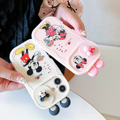 Minnie Mickey Angel Stitch Ears Sliding Camera Phone Case