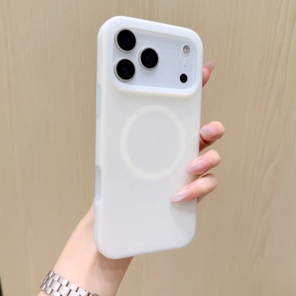 Candy Color Soft Jelly Liquid Silicone For Magsafe Magnetic Wireless Charge Phone Case