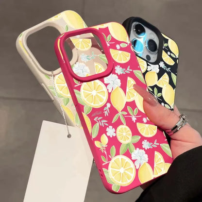 Yellow Lemon Slice Lichee Pattern Phone Case New