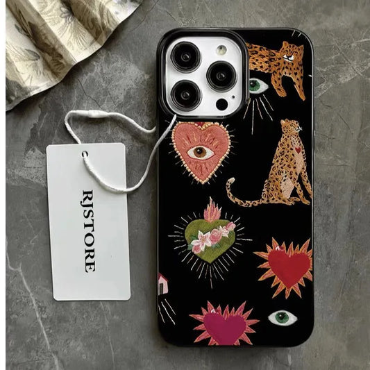 Luminous Graffiti Love Phone Case