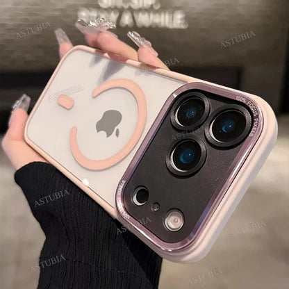 Luxury Magnetic Metal Lens Bumper Protection Phone Case