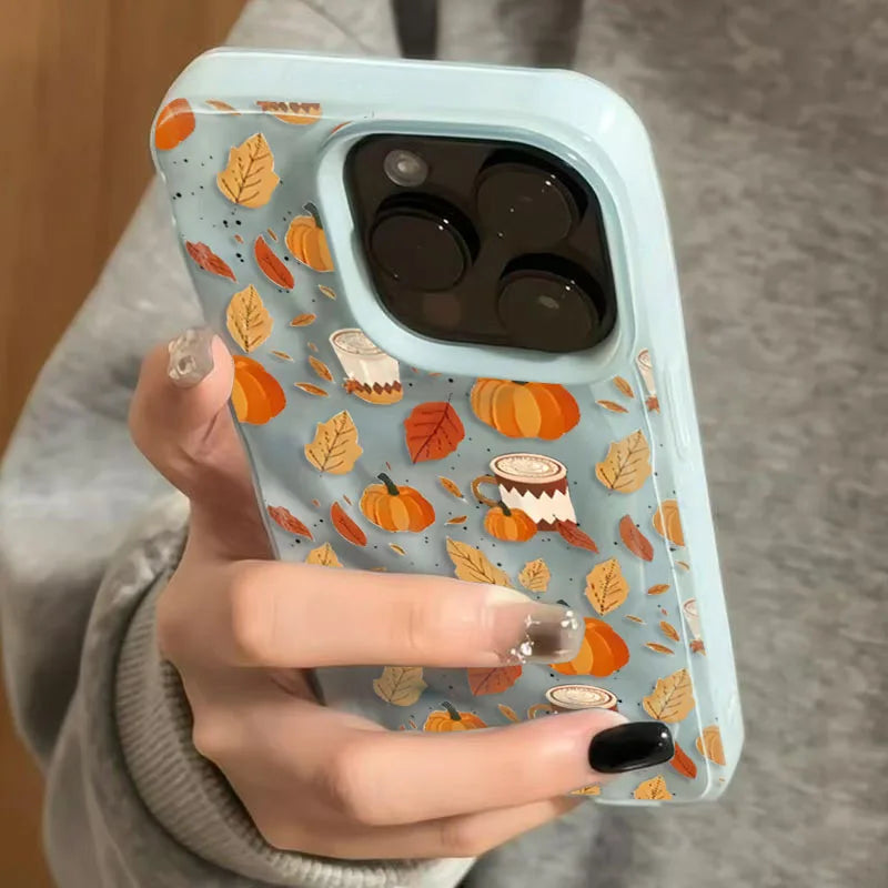 Halloween Pumpkin Print TPU Phone Case