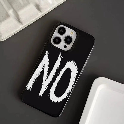 Personalized Couple Yes And No Phone Cases