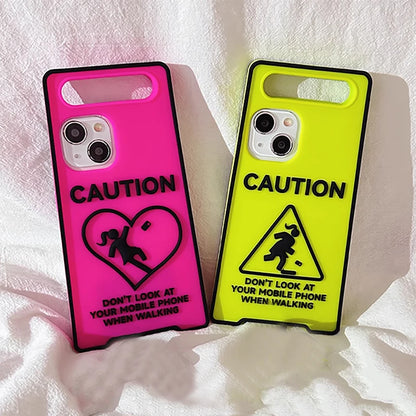 Funny Fashion Stop Sign Luminous Silicone Phone Case