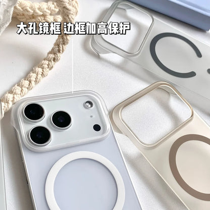 Slim Frosted Frameless Magnetic Magsafe Phone Case
