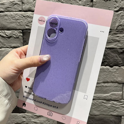 Fashion Purple Shine Glitter TPU Phone Case