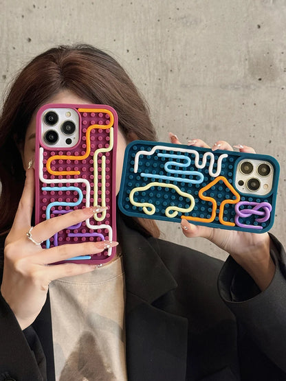 Funny Sensory Activity Board Silicone Decompression Phone Case