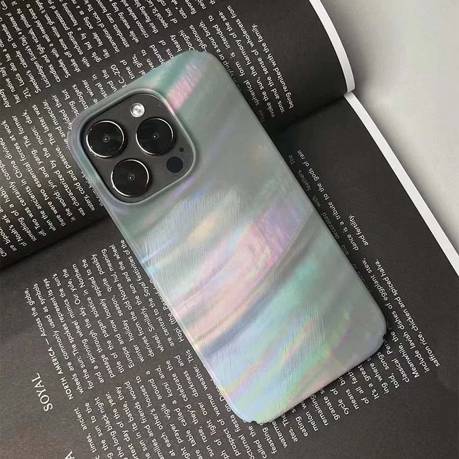 Dreamy & Stylish Iridescent Pearl Texture Abstract Chic Phone Case