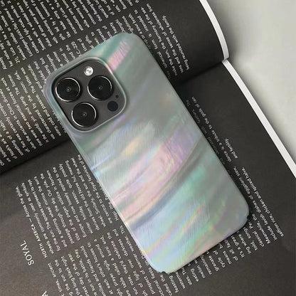 Dreamy & Stylish Iridescent Pearl Texture Abstract Chic Phone Case