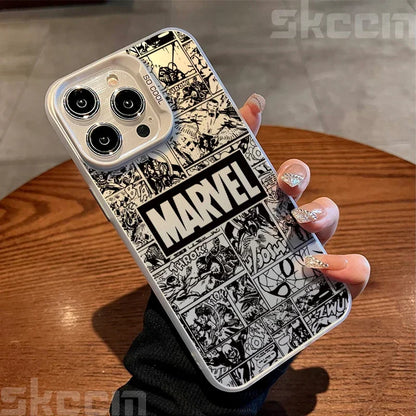 Marvel Logo Phone Case Spiderman Ironman