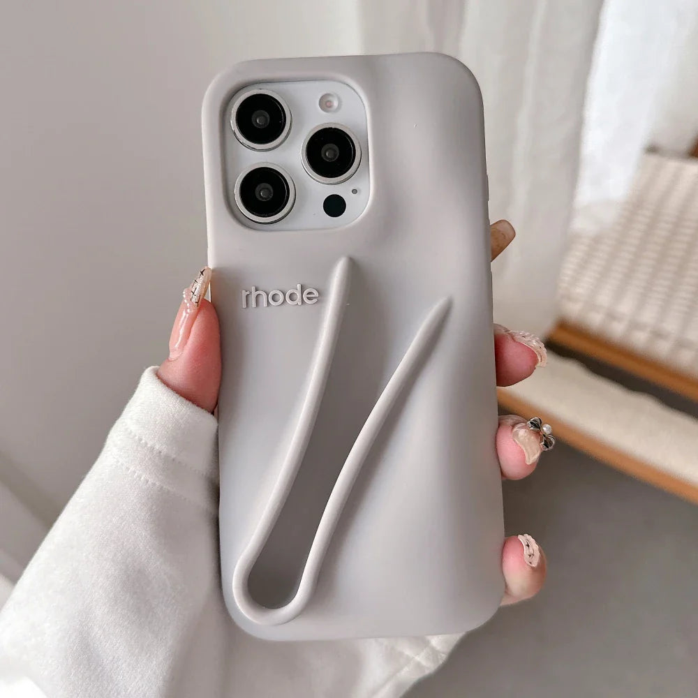 Rhode Holder Silicone Lipstick iPhone Case