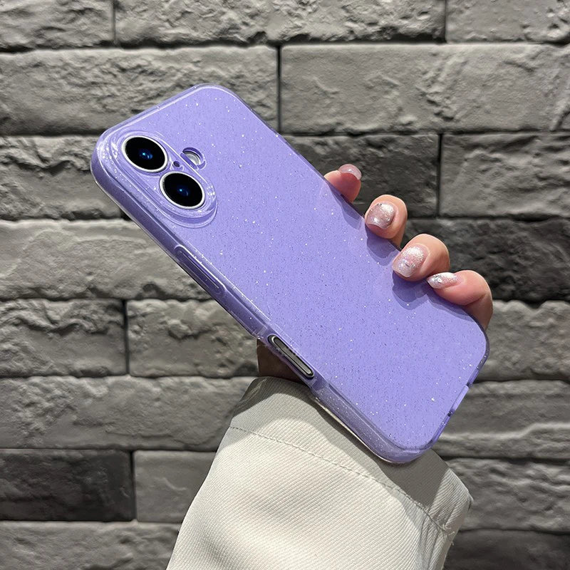 Fashion Purple Shine Glitter TPU Phone Case