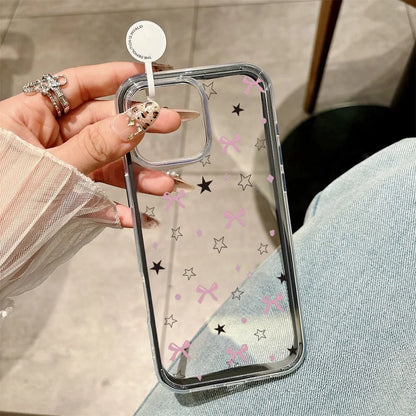 2 in 1 Candy Color Bow Knot Phone Case