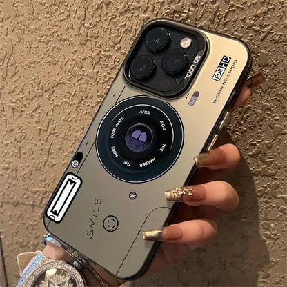 Retro Recording Device Printed Shockproof Matte Phone Case