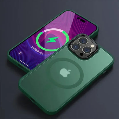Matte Transparent Magnetic iPhone Case