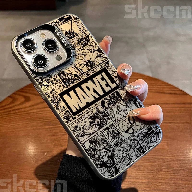 Marvel Logo Phone Case Spiderman Ironman